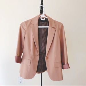 Clean Blush Structured Blazer